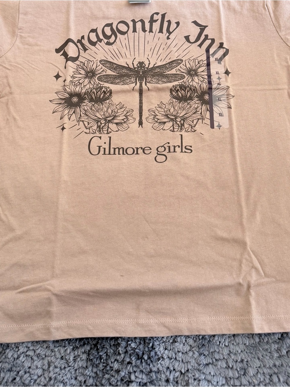 Women Dragonfly Graphic Tee - Blush - Picture 4 of 4